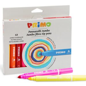 Primo Jumbo Yıkanabilir Keçeli Kalem 12 Renk