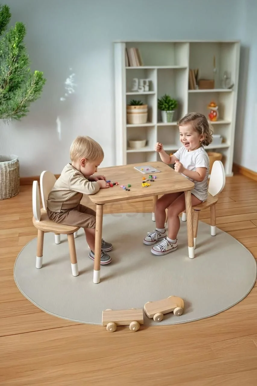 Bee Smart Safir Meşe 2 Sandalyeli Set