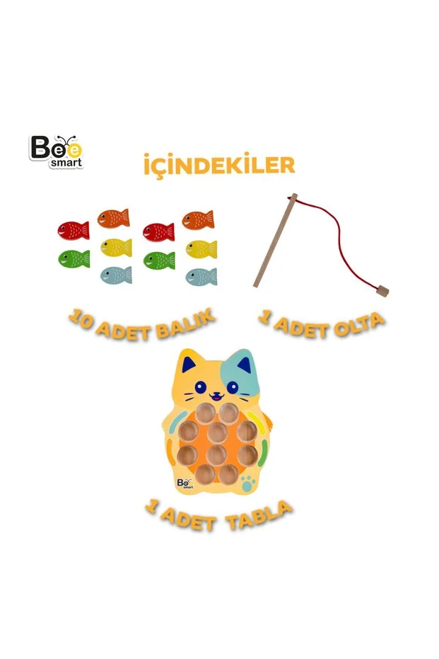 Bee Smart Ahşap Balık Tutma Oyunu – görsel 2