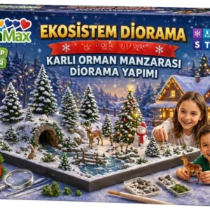 GreenMax Ekosistem Diorama — Karlı Orman Manzarası
