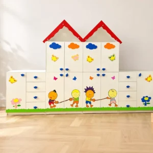 İp Çeken Çocuklar Dolap Seti 320x35x180 cm