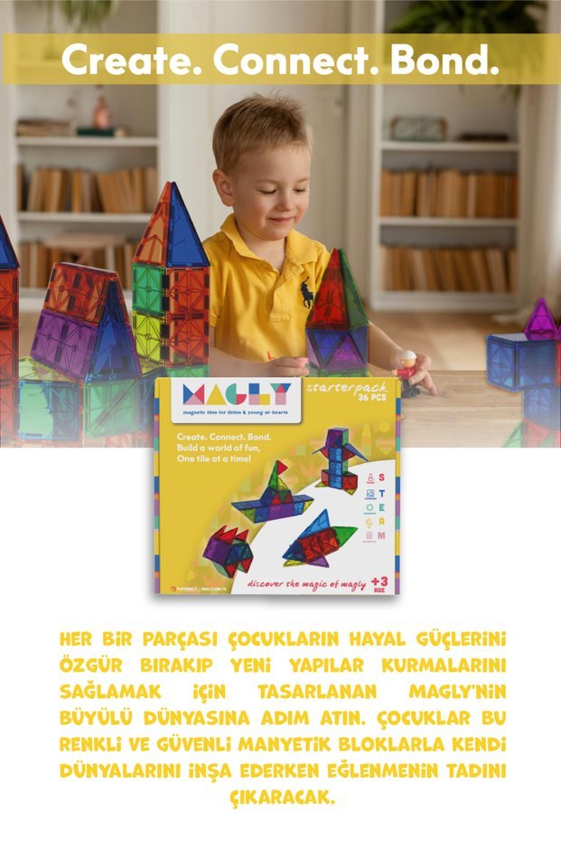 Magly 36 Parça Manyetik Yapı Blokları