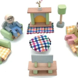 Mini Ahşap Oturma Odası